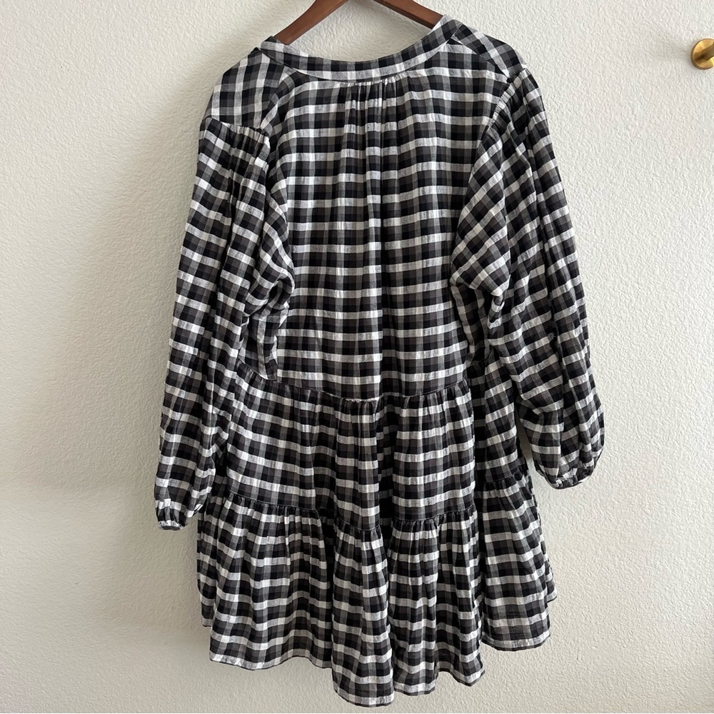 Seafolly Austrailia Black and White Gingham Dress M/L - Picture 5 of 7